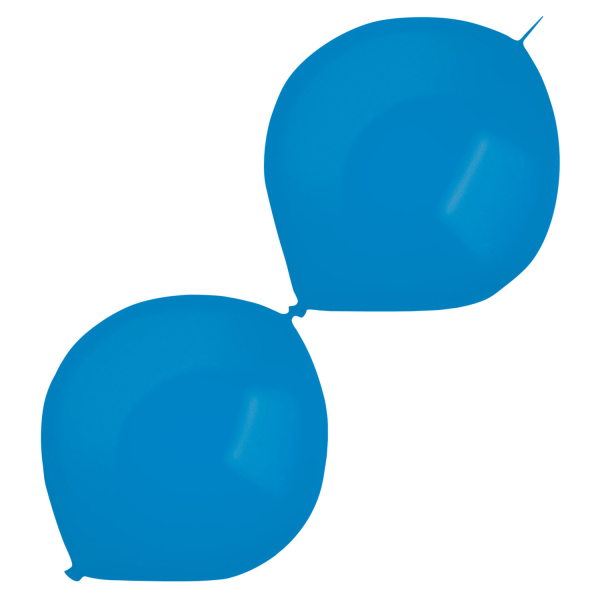 Balóniky latexové spojovacie dekoratérske metalické modré 30 cm, 50 ks0 ks