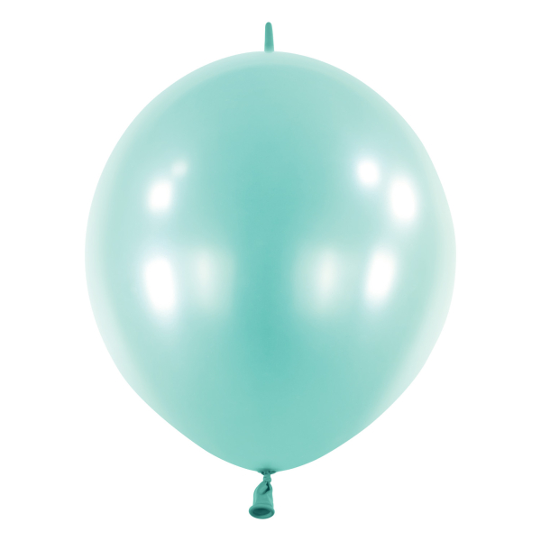Balóniky latexové spojovacie dekoratérske perleťové svetlo modré 15 cm, 100 ks