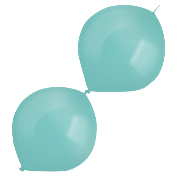 Balóniky latexové spojovacie dekoratérske perleťové svetlo modré 30 cm, 50 ks