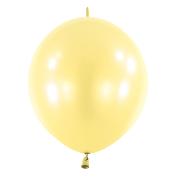 Balnky latexov spojovac dekoratrsk perleov lut 15 cm 100 ks