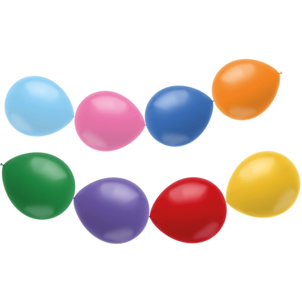 Balóniky latexové spojovacie mix farieb 30 cm, 8 ks