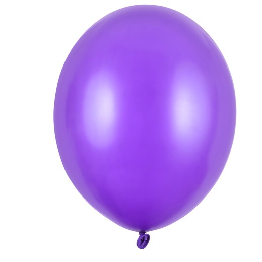 Balóny Strong 27 cm, Metallic Purple (1 balení / 10 ks)