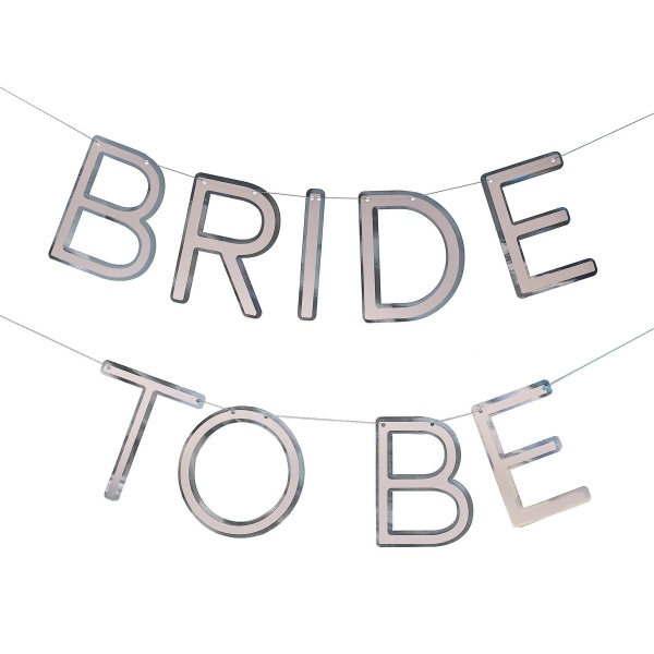 E-shop Banner Bride To Be strieborný 1,5 m