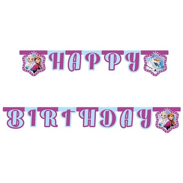 E-shop Banner Frozen "Happy Birthday" 2,1 m
