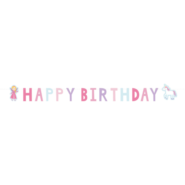 E-shop Banner Happy Birthday Princezná 150 cm