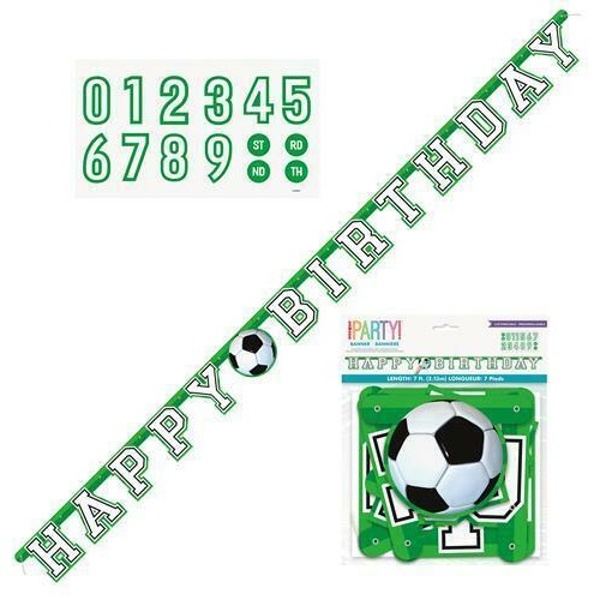 E-shop Banner papierový Futbal "Happy birthday"