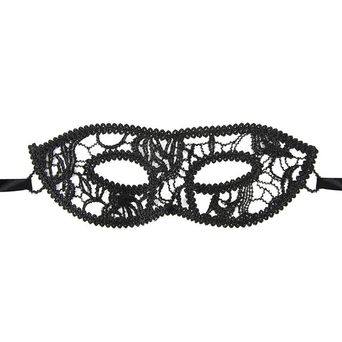 Benátská maská černá maškarní ples