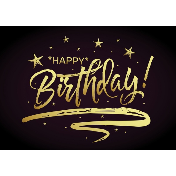 E-shop Blahoželanie s obálkou čierno-zlaté Happy Birthday