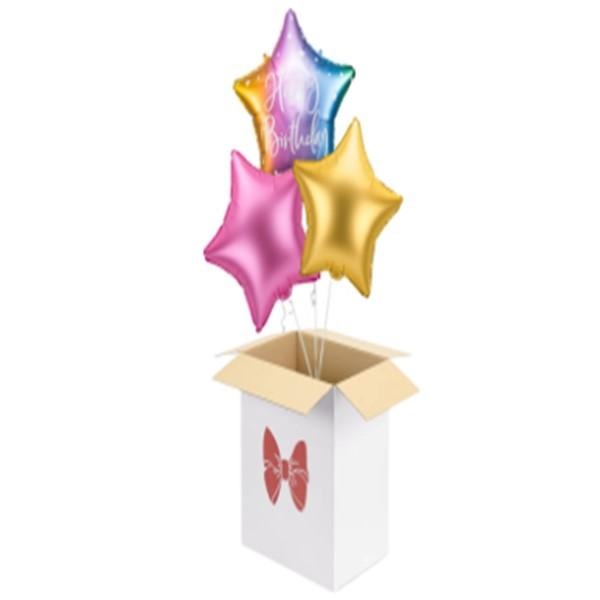 Box Happy birthday Rainbow 60 x 40 x 60 cm