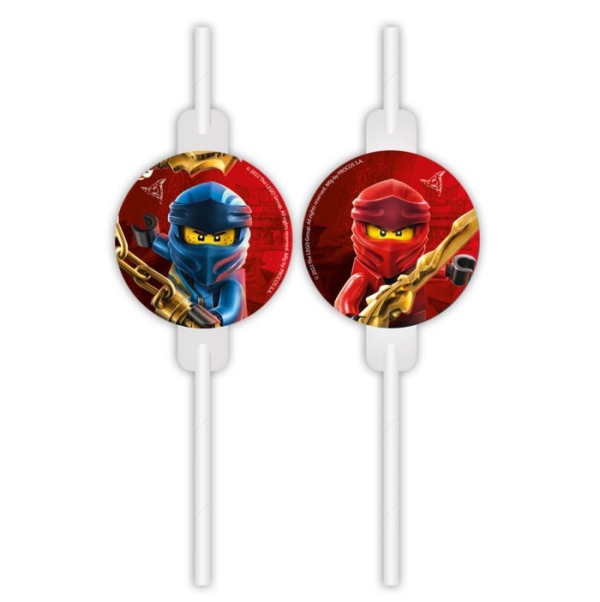 Slamky papierové Lego Ninjago 22 cm, 4 ks