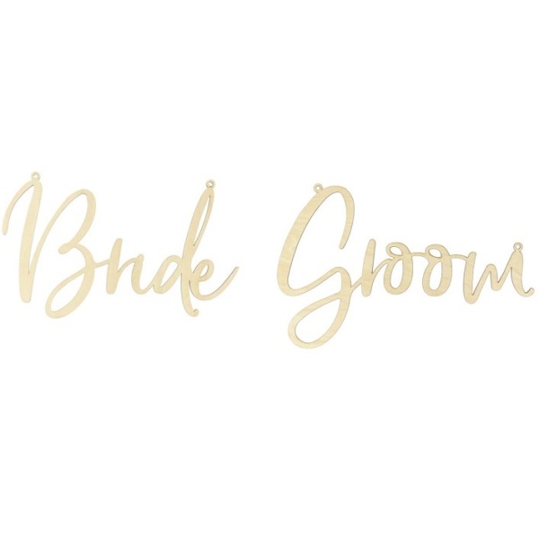 E-shop CEDUĽKY na stoličku Bride Groom drevené