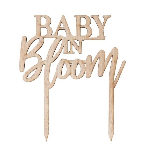 DEKORCIA na tortu dreven Baby in bloom 14,5cm