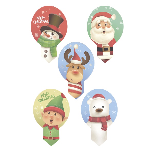 Dekorcia na cupcakes z jedlho papiera Christmas 3,4 cm 20 ks