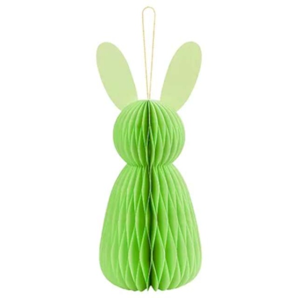 E-shop Dekorácia papierová Zajac, zelený 30 cm