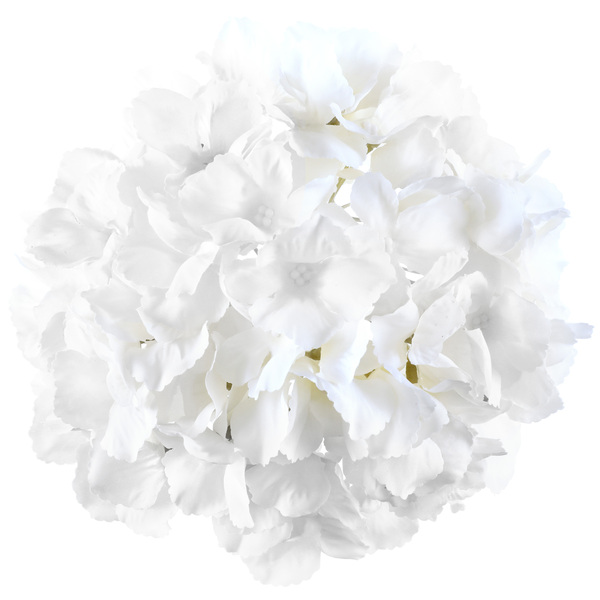 E-shop Dekorácia umelá kvetina Hortenzia biela 20 cm