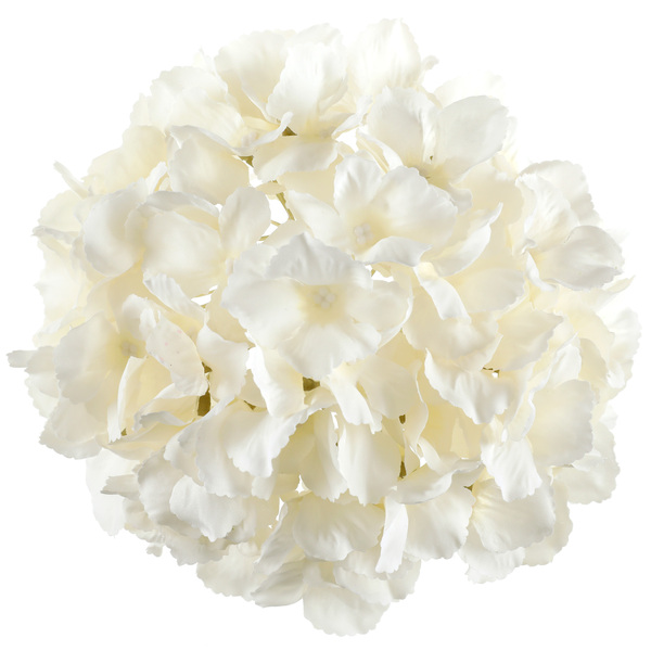 E-shop Dekorácia umelá kvetina Hortenzie krémová 20 cm
