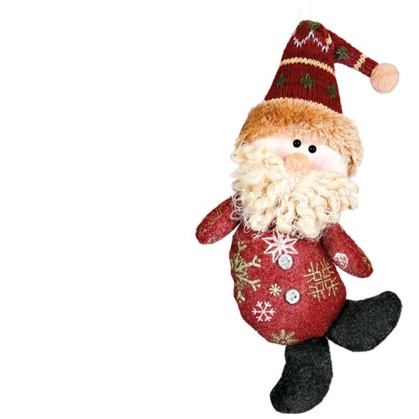 Dekorácia vianočná Santa červená 20 cm 1 ks
