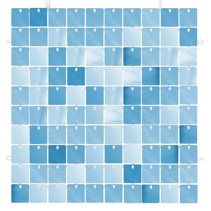 Dekorační čtvercový panel sv. modrý 30x30 cm 1ks