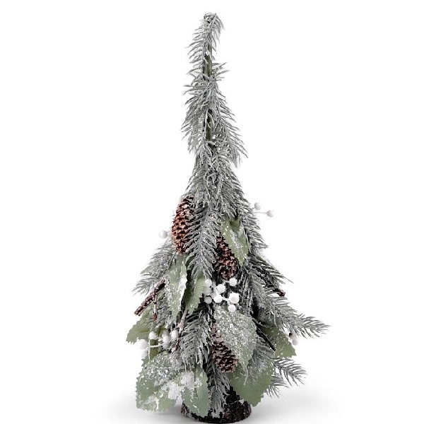 E-shop Dekoračný vianočný stromček srienistá 35 cm, 1 ks