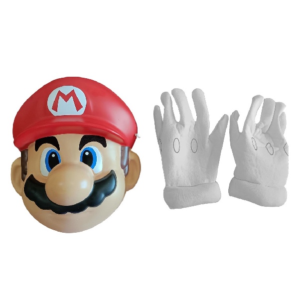 E-shop Doplnky ku kostýmu Super Mario, maska a rukavice detské