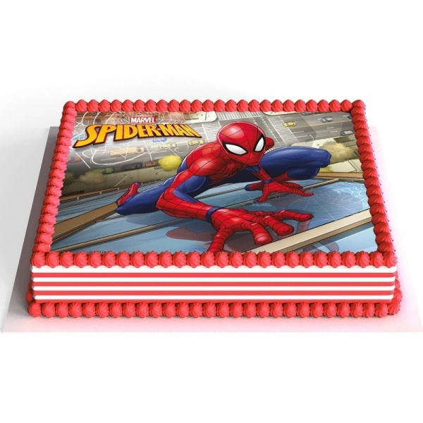 Fondnov list na tortu Spiderman 14,8 x 21 cm