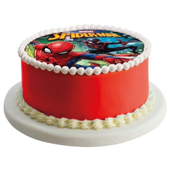 Fondnov list na tortu Spiderman 20 cm
