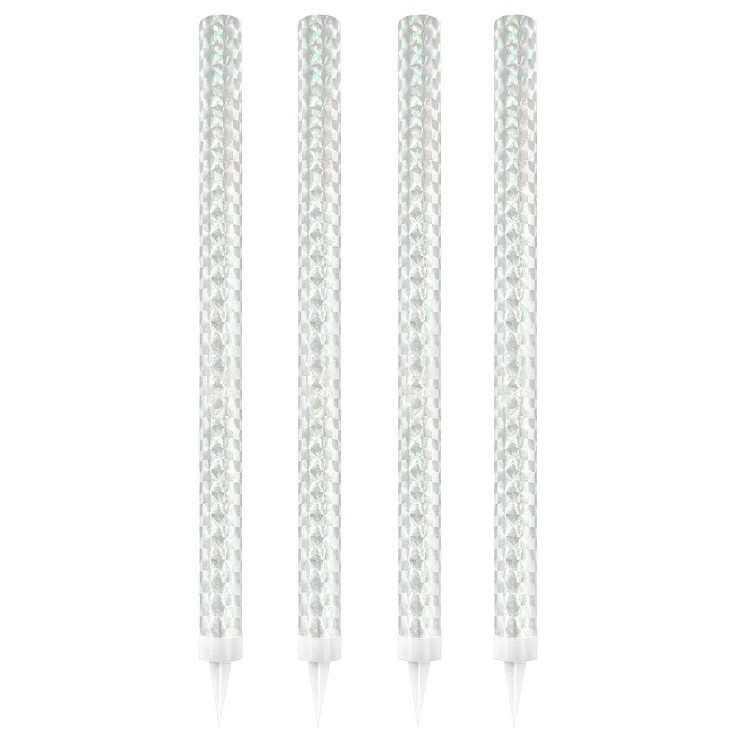 Fontány dortové stříbrné 25cm 4ks