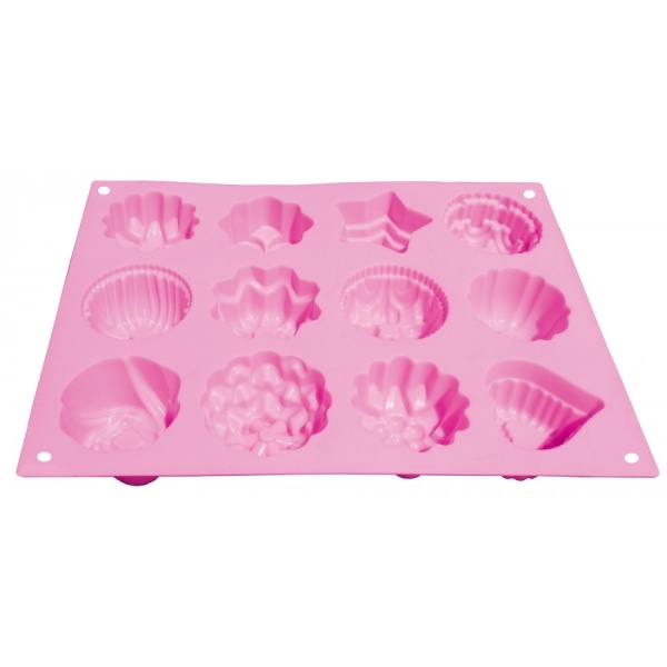 Forma na pečenie silikónová Mini tvary mix 25 x 17 cm