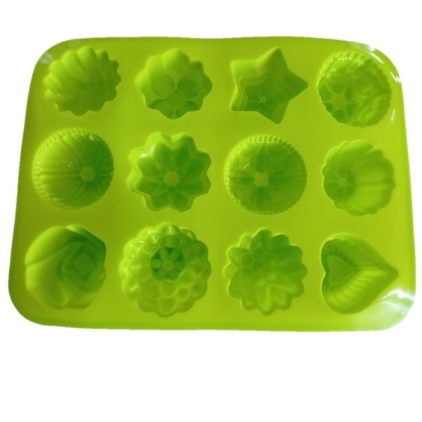 Forma na peenie siliknov Mini tvary mix zelen 25x17 cm