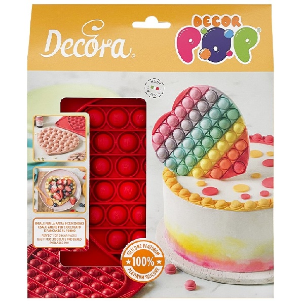 Forma siliknov Decorpop srdca 15 cm