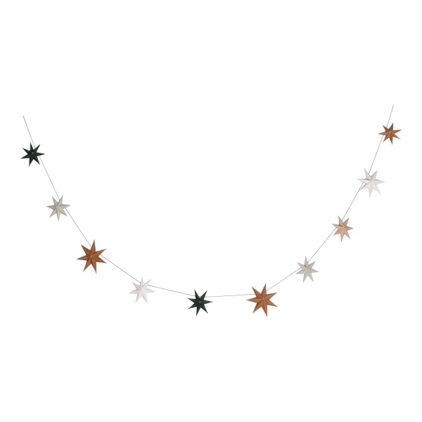E-shop Girlanda vianočná papierové hviezdy 2 m