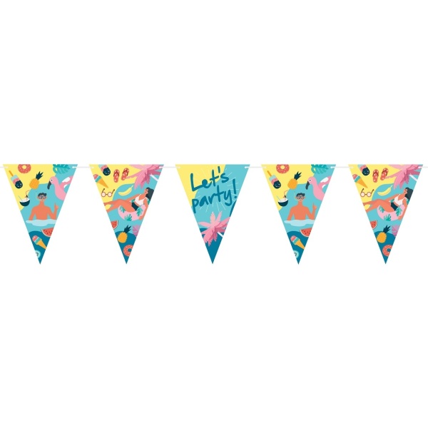 Girlanda vlajočková Summer Let´s Party pláž 270 cm