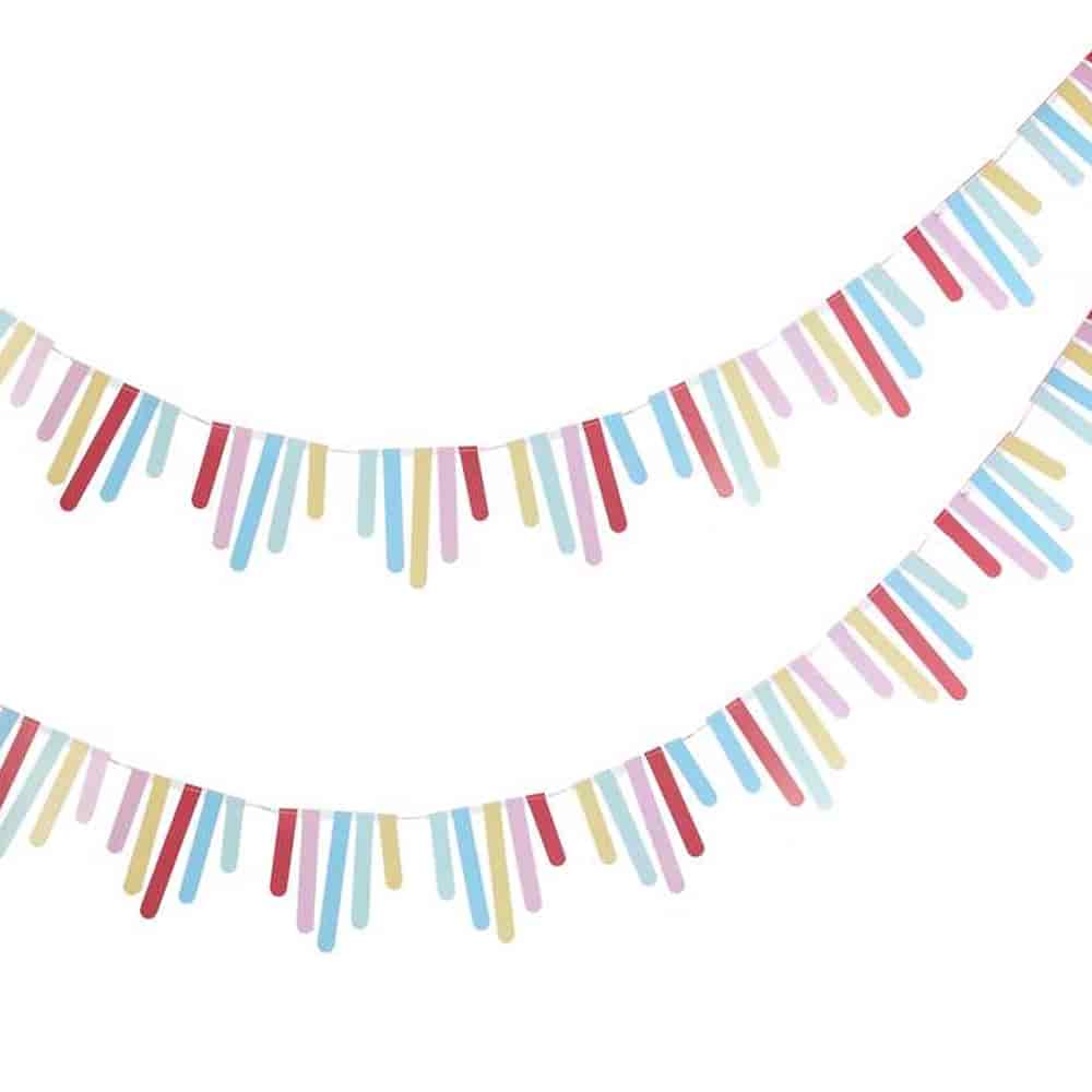 Girlanda z prkov multicolor 1 m 3 ks