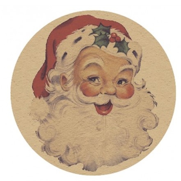 Konfety Vintage Santa veľké 20 ks