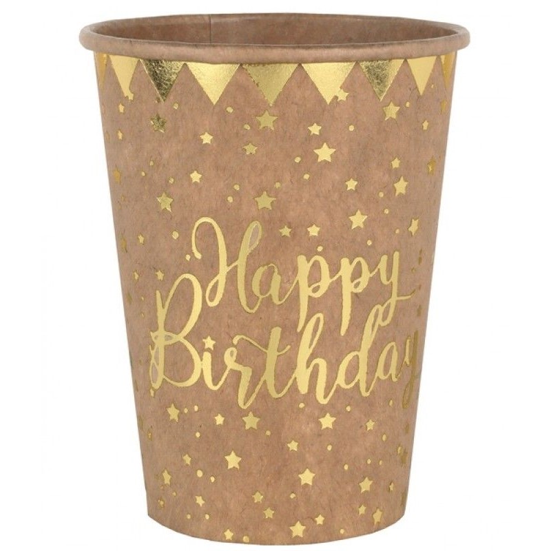 Tgliky HB kraftov so zlatm npisom a hviezdikami 270 ml 10 ks