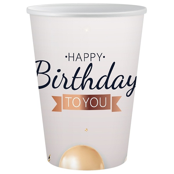 Kelmky paprov Happy Birthday To You 250 ml 6 ks