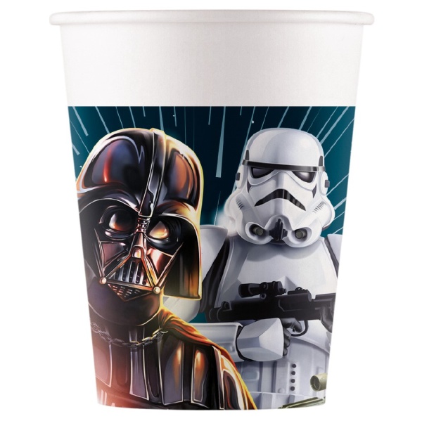 Tégliky papierové Star Wars 200 ml 8 ks