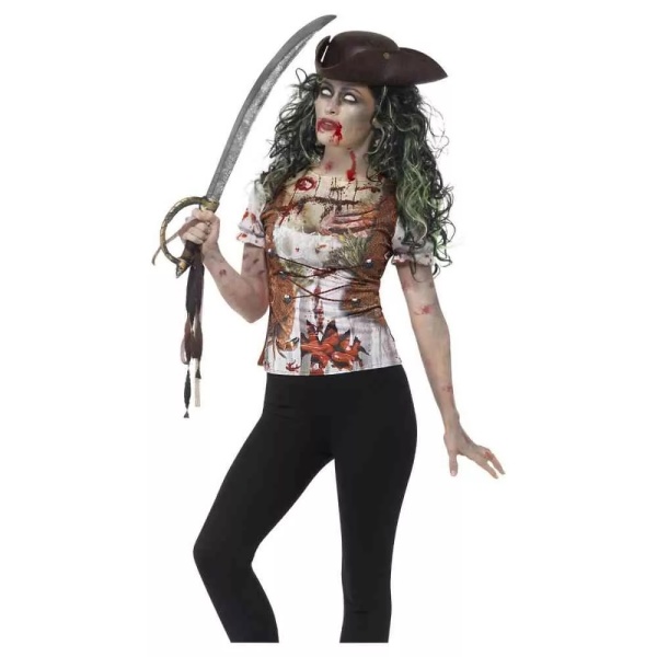 Kostým dámsky Zombie pirátka