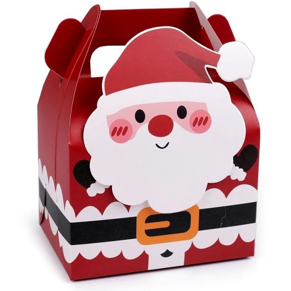 Krabička darčeková vianočná Santa 11,5x15x8,5 cm (1 ks)