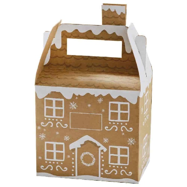 E-shop Krabičky darčekové Perníkový domček s menom 54 x 40,6 cm 4 ks