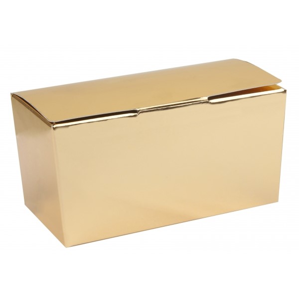 Krabičky darčekové na čokoládu zlaté 500g 1ks