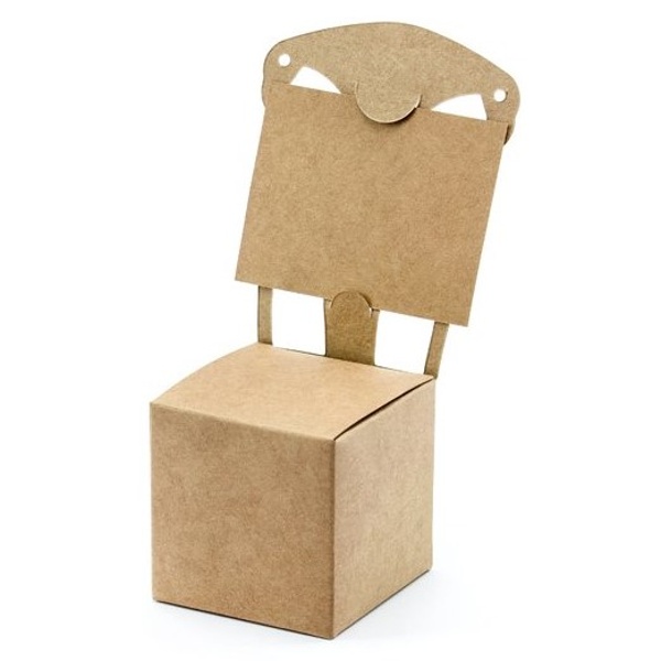 Krabiky kraftov s menovkou Stolika 5x5x13,5 cm (10 ks)