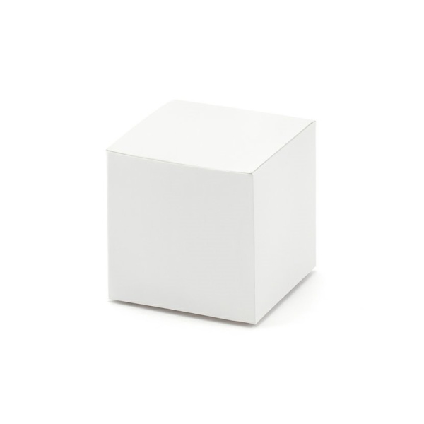 E-shop Krabičky na darčeky biele 5x5x5 cm, 10 ks
