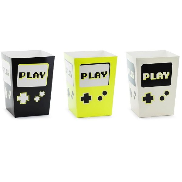 Krabiky na popcorn Gamepad Play 7x7x12 cm, 6 ks