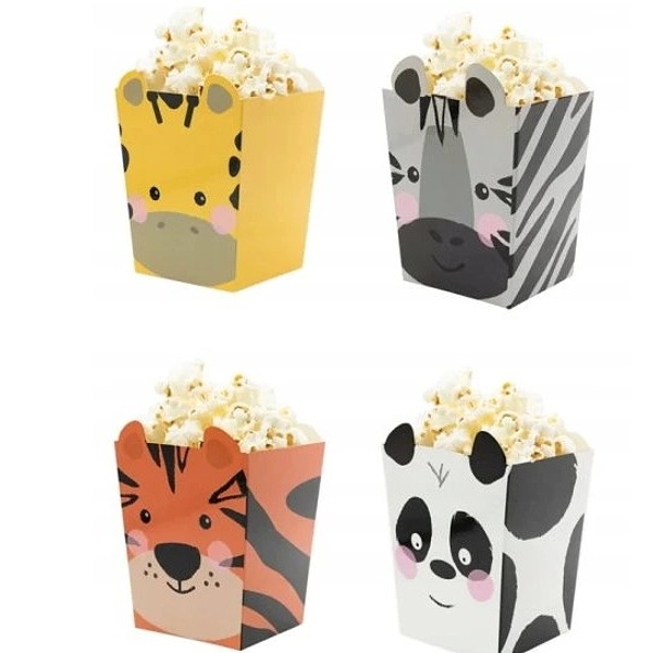 Krabiky na popcorn Zvtka ze ZOO 4 ks