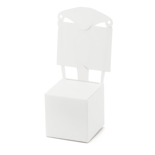 Krabiky s menovou bielou Stolika 5x5x13,5 cm (10 ks)