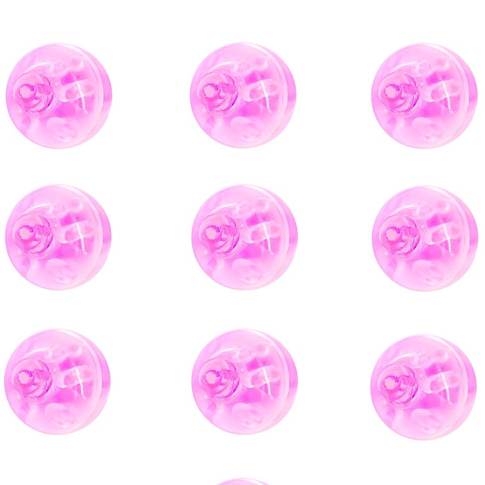 LED diody do balónků růžové 10 ks