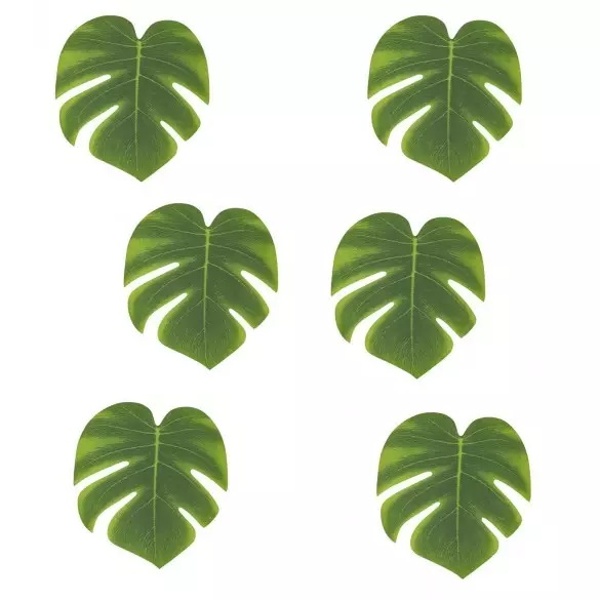Listy tropické 15x12 cm (6 ks)
