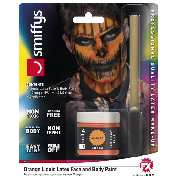 E-shop Latexový make-up oranžový s aplikátorom