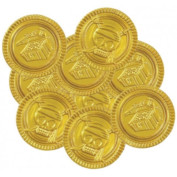 E-shop Mince plastové zlaté 30 ks